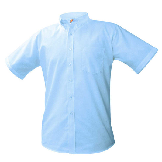 Oxford Short Sleeve Shirt (Male) w/Logo - 1121