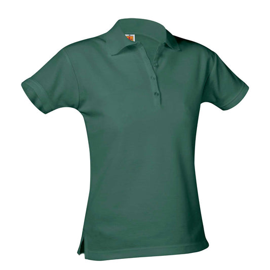 Pique Knit Short Sleeve Polo Knit Shirt (Female) w/Logo - 1102