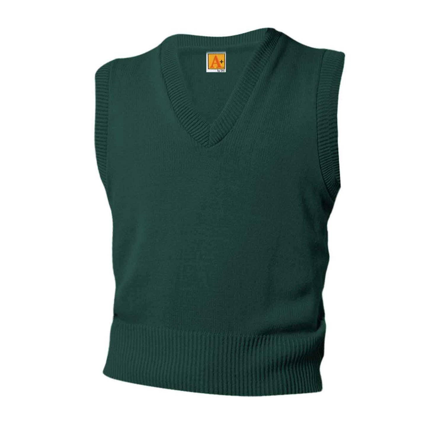 Unisex V-Neck Pullover Jersey Knit Sweater Vest w/Logo - 1121