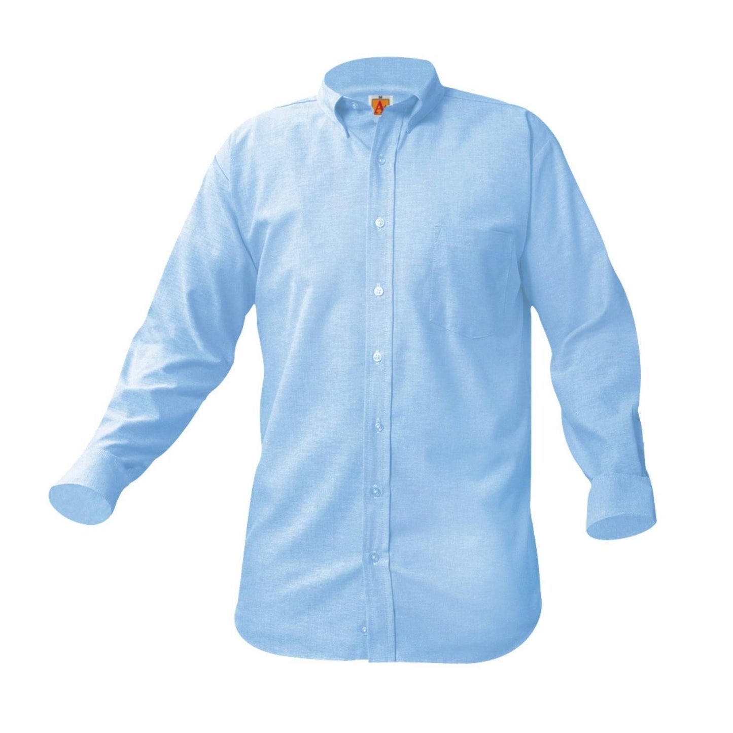 Oxford Long Sleeve Shirt (Male) w/Logo - 1101