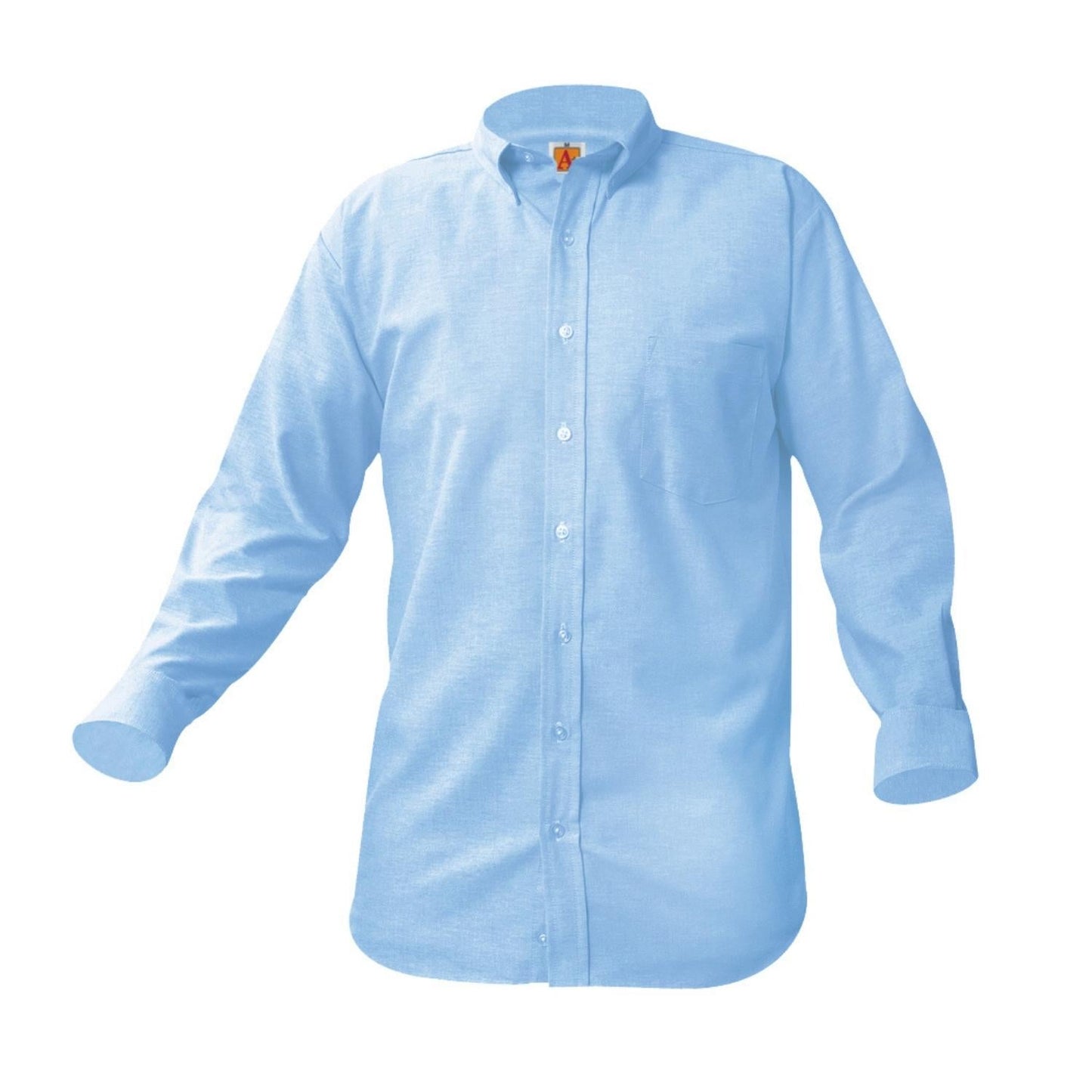 Oxford Long Sleeve Shirt (Male) w/Logo - 1104