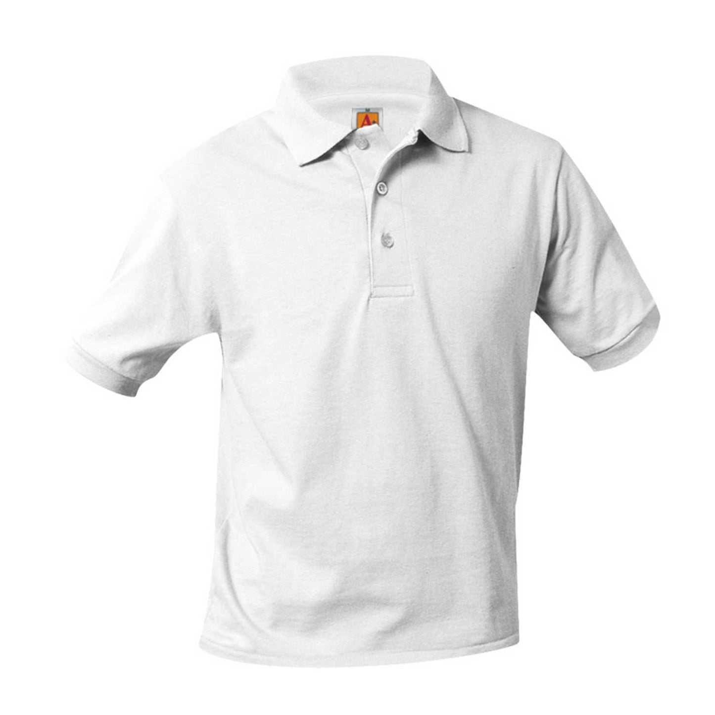 Unisex Jersey Knit Polo Shirt, Short Sleeves w/Logo - 1100