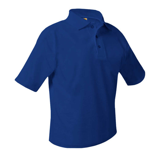 Unisex Pique Polo Shirt, Short Sleeves, Hemmed w/Logo - 1109