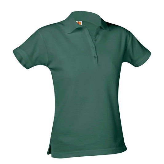 Pique Knit Short Sleeve Polo Knit Shirt (Female) w/Logo - 1110