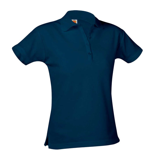 Pique Knit Short Sleeve Polo Knit Shirt (Female) w/Logo - 1103