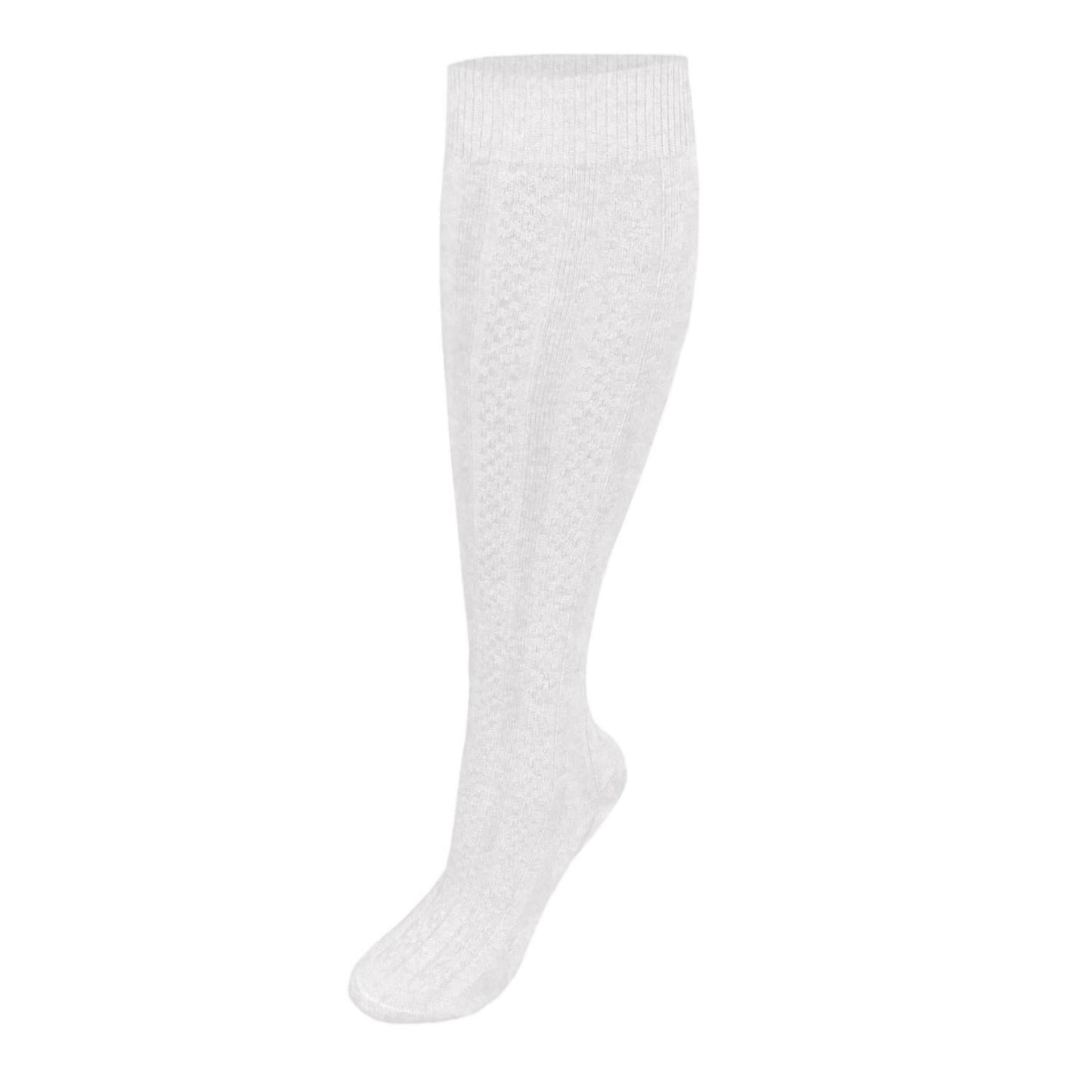 3-Pack Girl's Premium Cable Knee-Hi Socks - 1100